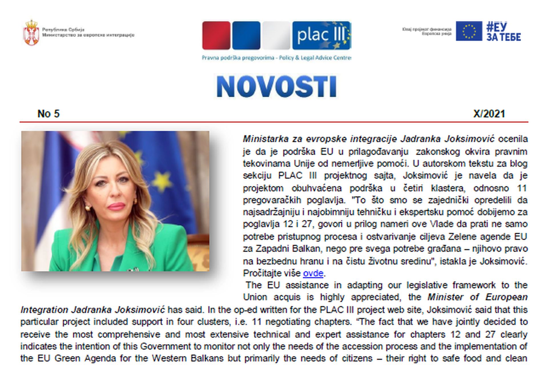 PLAC III Newsletter no 5