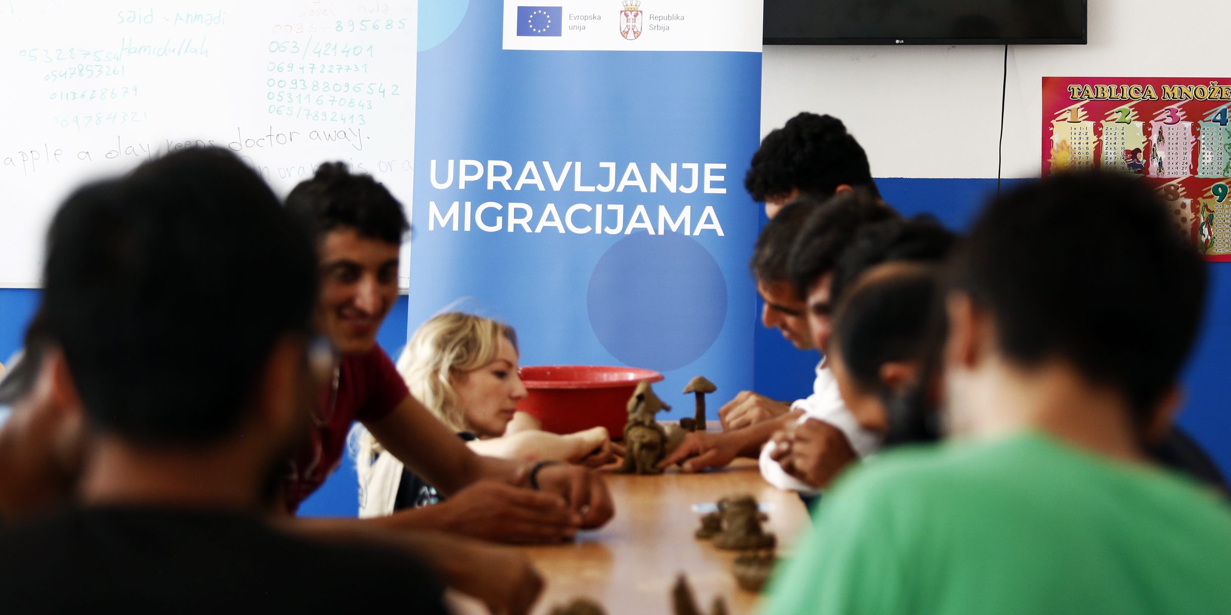 Održana grnčarska radionica za migrante u PC Obrenovac
