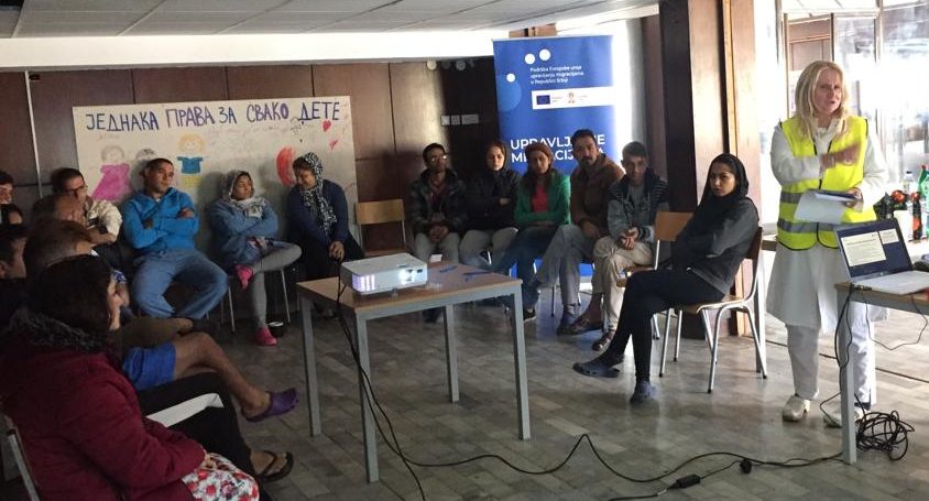Održane prve zdravstveno-edukativne radionice za migrante